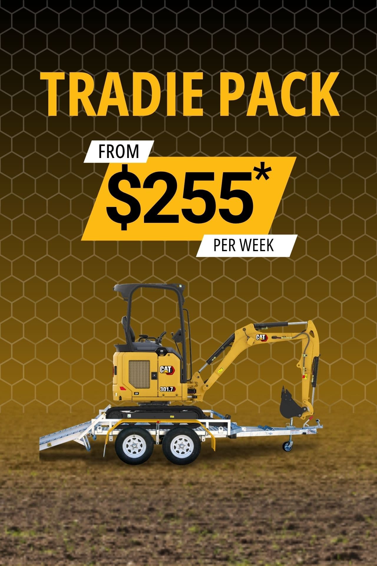 Tradie Pack Promo page