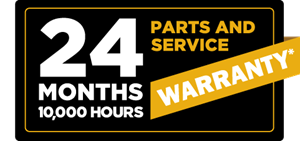 24months parts service warranty logo